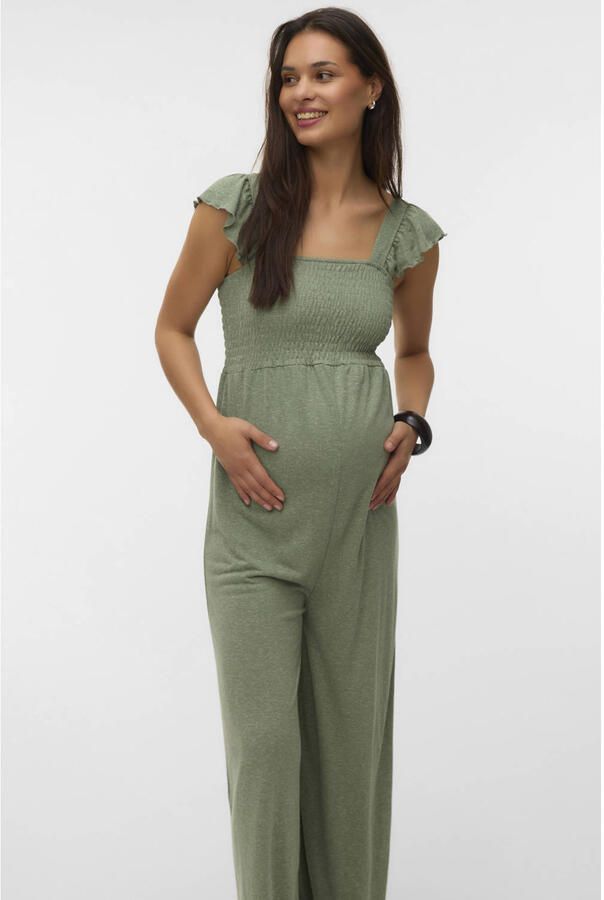 MAMALICIOUS zwangerschaps jumpsuit groen