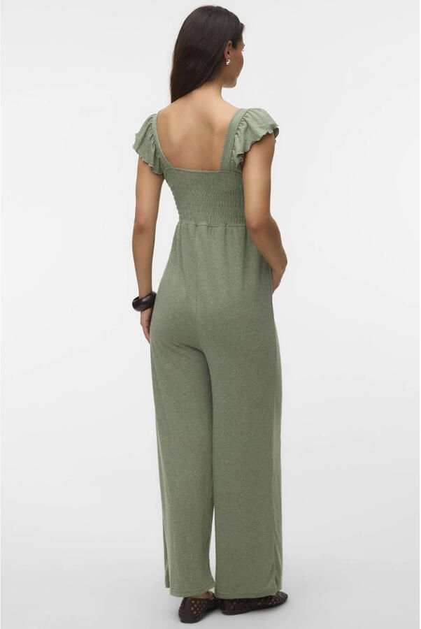 MAMALICIOUS zwangerschaps jumpsuit groen - Foto 3