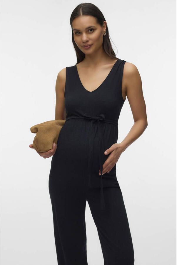 Mamalicious Jumpsuit MLIVY SL JRS V-NECK JUMPSUIT NOOS