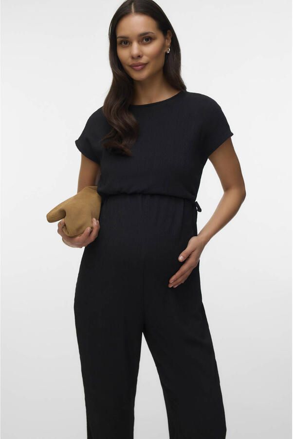 MAMALICIOUS zwangerschaps jumpsuit zwart