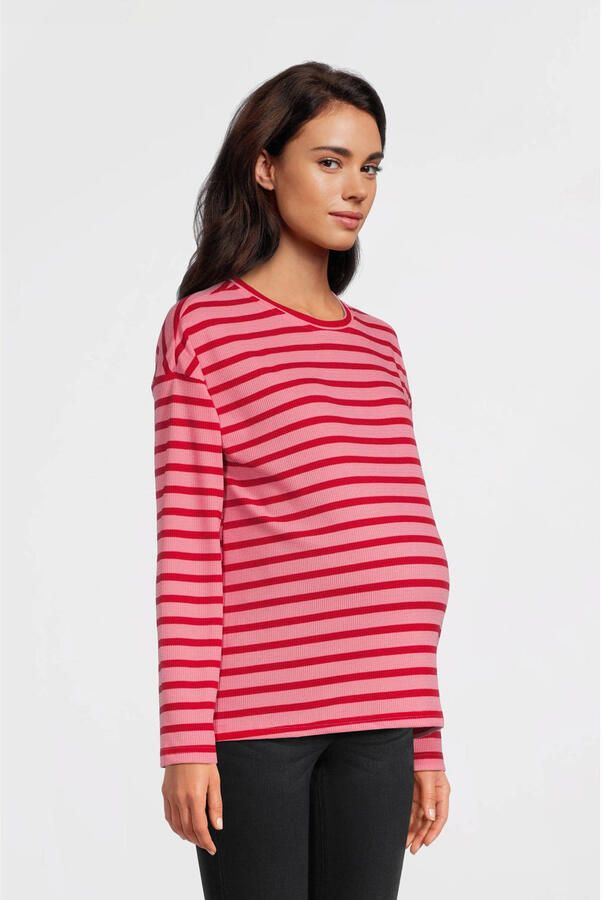 MAMALICIOUS zwangerschaps longsleeve roze - Foto 3