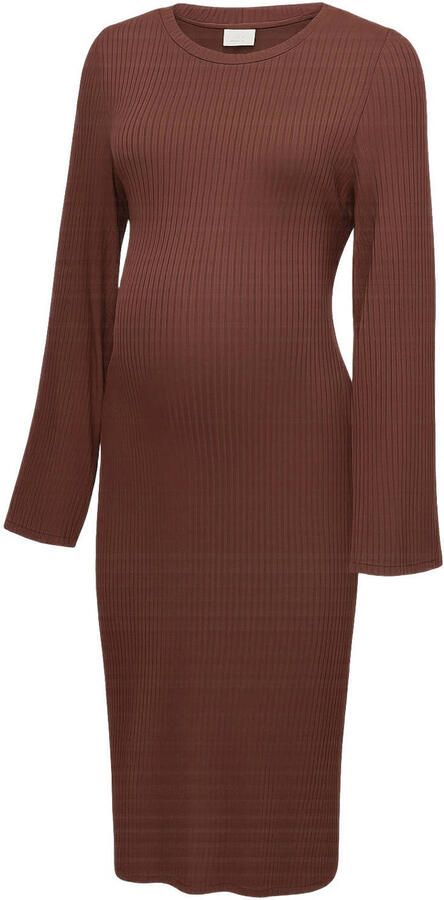 MAMALICIOUS zwangerschaps maxi jurk bruin
