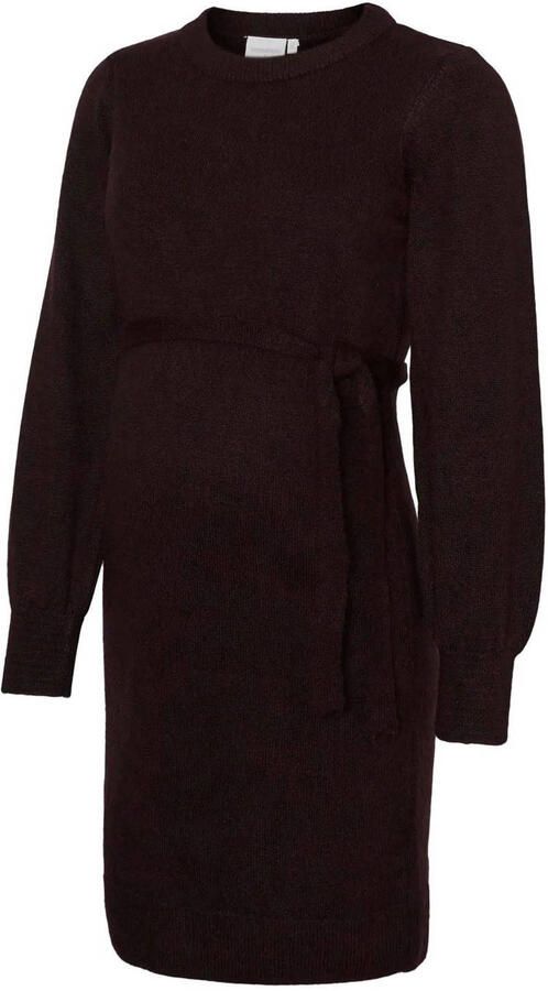 Mamalicious Positiejurk MLNEWANNE L S ABK KNIT DRESS A. NOOS
