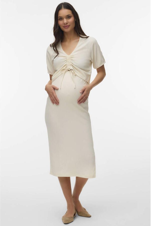 MAMALICIOUS zwangerschaps midi rok ecru