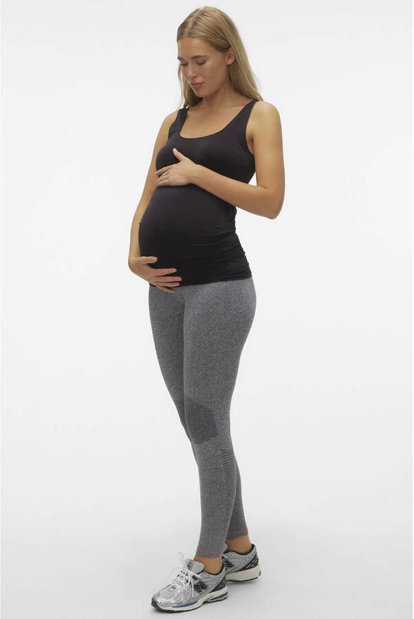 Mamalicious zwangerschaps sportlegging grijs Sportbroek Dames Polyamide L XL - Foto 3