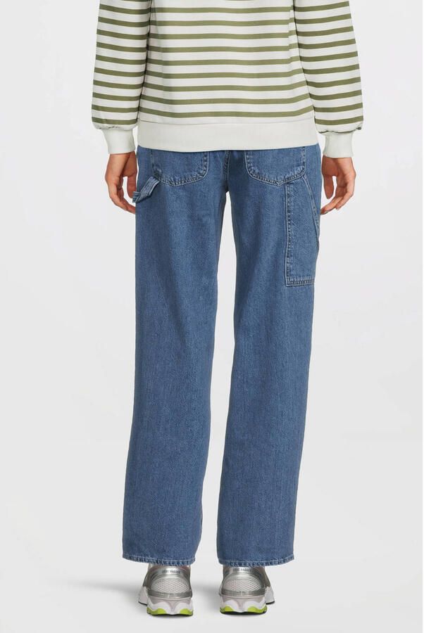 Mamalicious zwangerschaps straight jeans MLKYOTO medium blue denim Blauw 28-32 - Foto 3