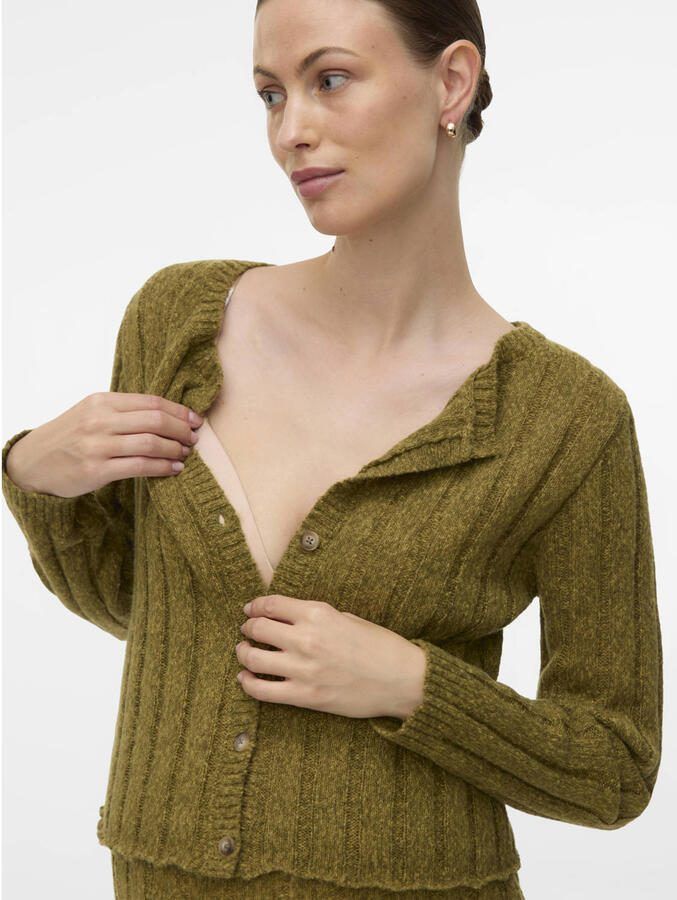 MAMALICIOUS zwangerschaps vest groen gebreid Dames Polyester Ronde hals maat XL