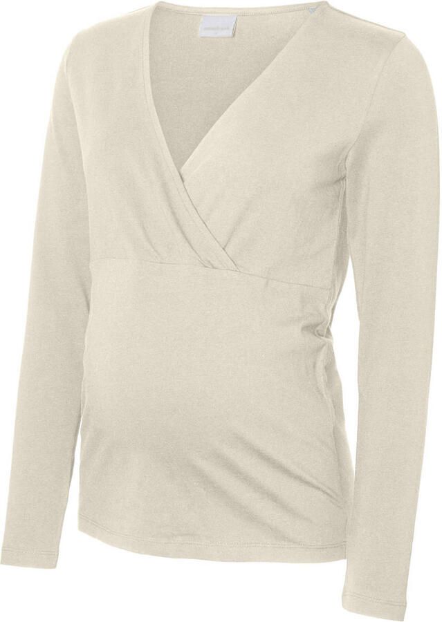 MAMALICIOUS zwangerschaps- voedings longsleeve MLKERRIE set van 2 offwhite zwart