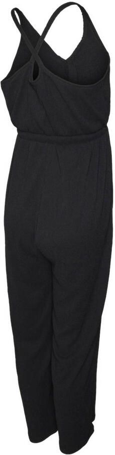 Mamalicious zwangerschapsjumpsuit MLCAILEEN LIA zwart Dames Polyester V-hals XL
