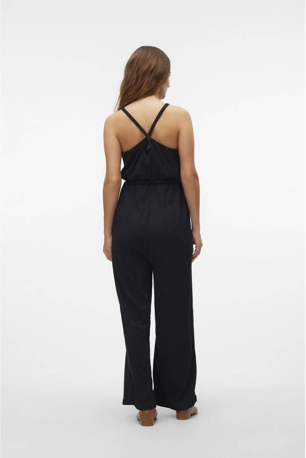 Mamalicious zwangerschapsjumpsuit MLCAILEEN LIA zwart Dames Polyester V-hals XL - Foto 3