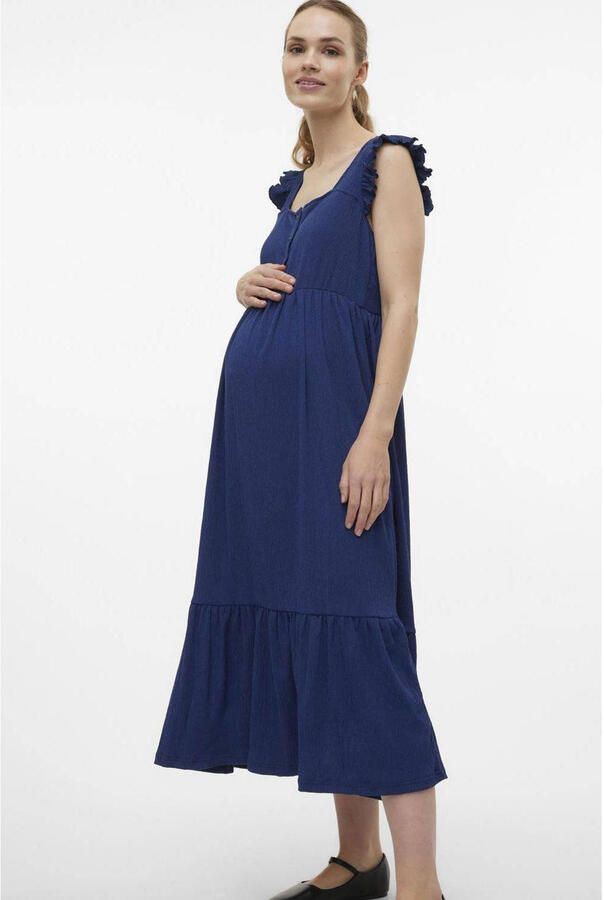 Mamalicious zwangerschapsjurk MLCAILEEN Dames Polyester Vierkante hals XL