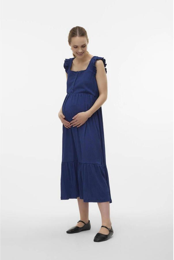 Mamalicious zwangerschapsjurk MLCAILEEN Dames Polyester Vierkante hals XL - Foto 2