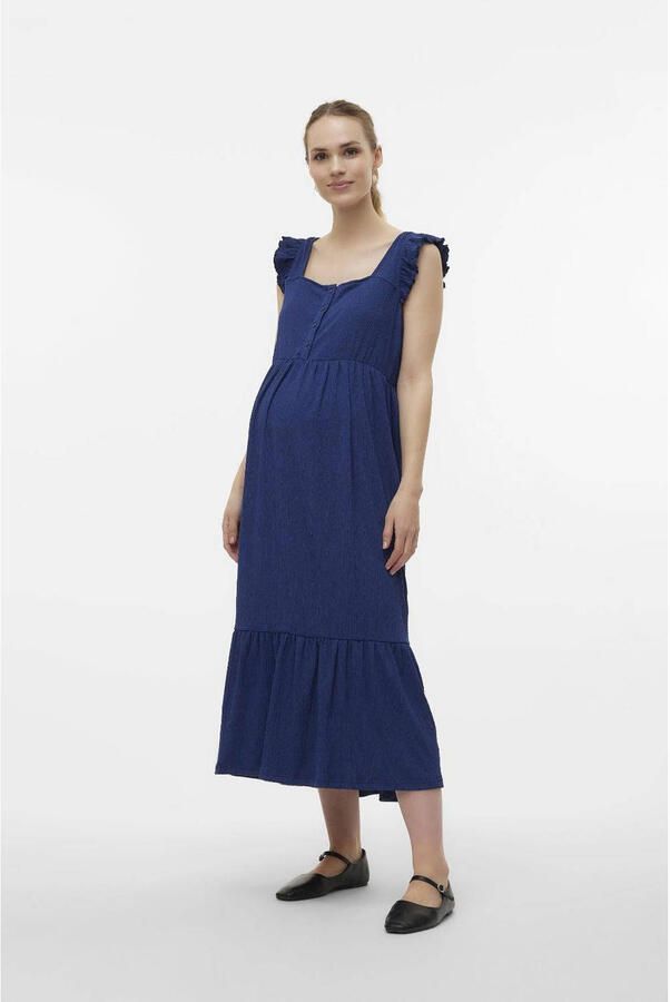 Mamalicious zwangerschapsjurk MLCAILEEN Dames Polyester Vierkante hals XL - Foto 3
