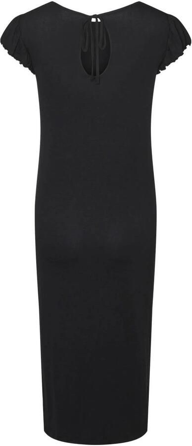 Mamalicious zwangerschapsjurk MLMOLLY zwart Dames Viscose Ronde hals Effen XXL