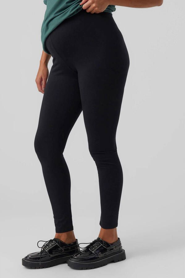 Mamalicious zwangerschapslegging set van 2 zwart bruin Broek Dames Stretchkatoen XL - Foto 2