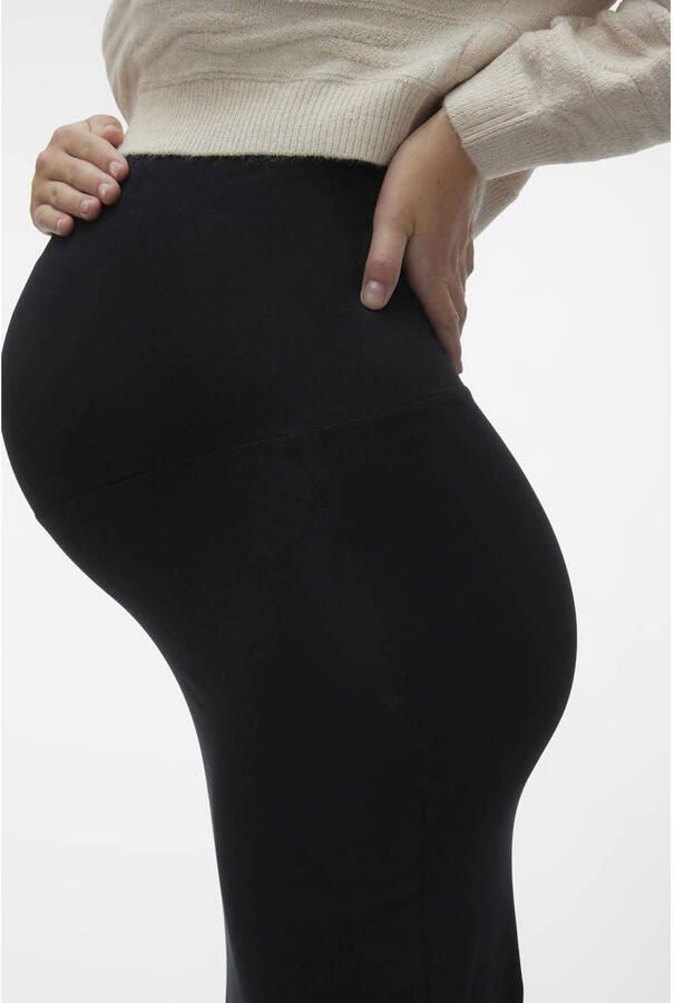 Mamalicious zwangerschapsrok MLEMMA zwart Dames Stretchkatoen Effen XL - Foto 2