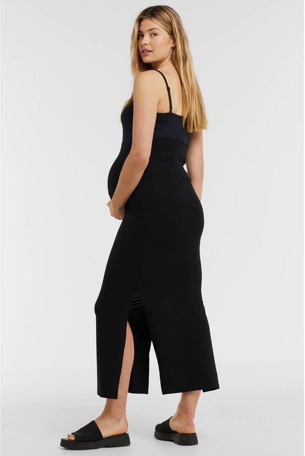 Mamalicious zwangerschapsrok MLEMMA zwart Dames Stretchkatoen Effen XL - Foto 4