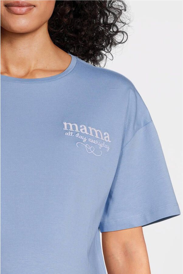 MAMALICIOUS zwangerschapsshirt MLFERIDA blauw - Foto 3