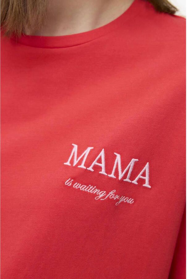 MAMALICIOUS zwangerschapsshirt MLFERIDA rood - Foto 2