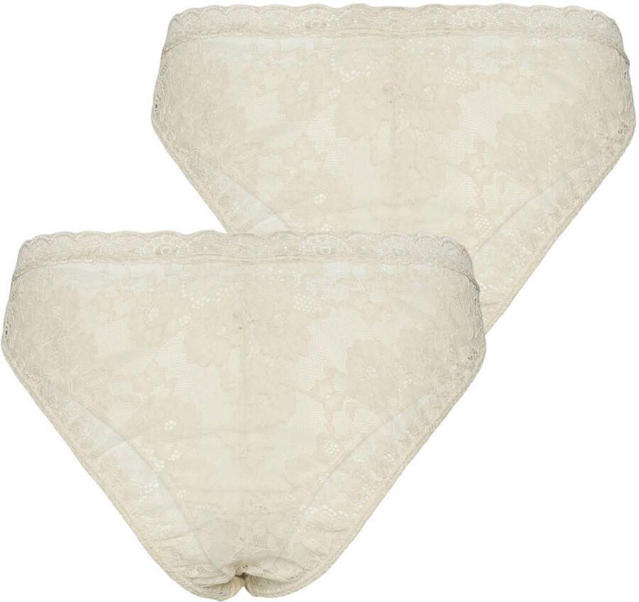 MAMALICIOUS zwangerschapsslip ecru (set van 2) Dames Nylon Effen maat XL - Foto 2