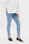 Mamalicious skinny zwangerschaps jegging MLAMY light blue denim Jeans Blauw Dames Stretchdenim XL - Thumbnail 1