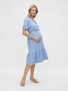 MAMALICIOUS zwangerschaps- en voedingsjurk MLASIA lichtblauw