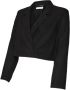 Mamalicious zwangerschapsblazer MLNENI met glitters zwart Dames Polyester Reverskraag XL - Thumbnail 1