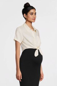 Mamalicious Zwangerschapsblouse met borstzak model 'MELANI'