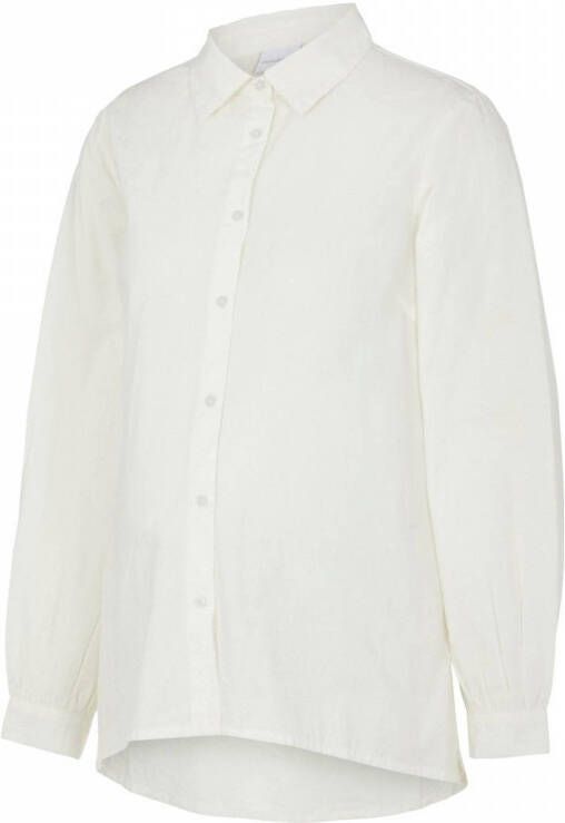 MAMALICIOUS zwangerschapsblouse NANNA van biologisch katoen wit