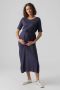 Mamalicious zwangerschapsjurk MLALISON donkerblauw Dames Viscose Ronde hals XL - Thumbnail 1