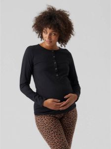 MAMALICIOUS zwangerschapspyjama MLHIRA zwart bruin