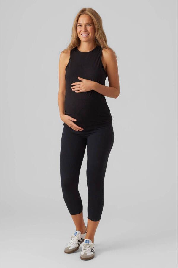 MAMALICIOUS zwangerschapssinglet MLMACY van gerecycled polyester zwart
