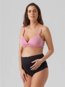 MAMALICIOUS zwangerschapsslip MLAMOUR (set van 2) roze zwart