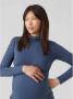Mamalicious zwangerschapstop MLMIA blauw Dames Stretchkatoen (duurzaam) Col S - Thumbnail 1
