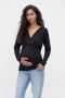 Mamalicious Zwangerschapsshirt met lange mouwen in wikkellook model 'Emma' in een set van 2 stuks - Thumbnail 1