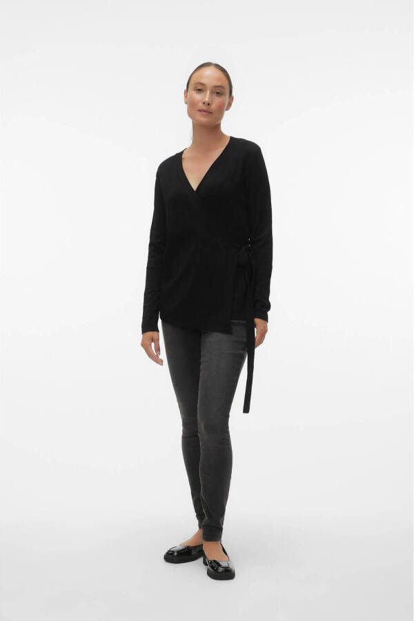 Mamalicious zwangerschapsvest MLLENA zwart Dames Viscose V-hals XL