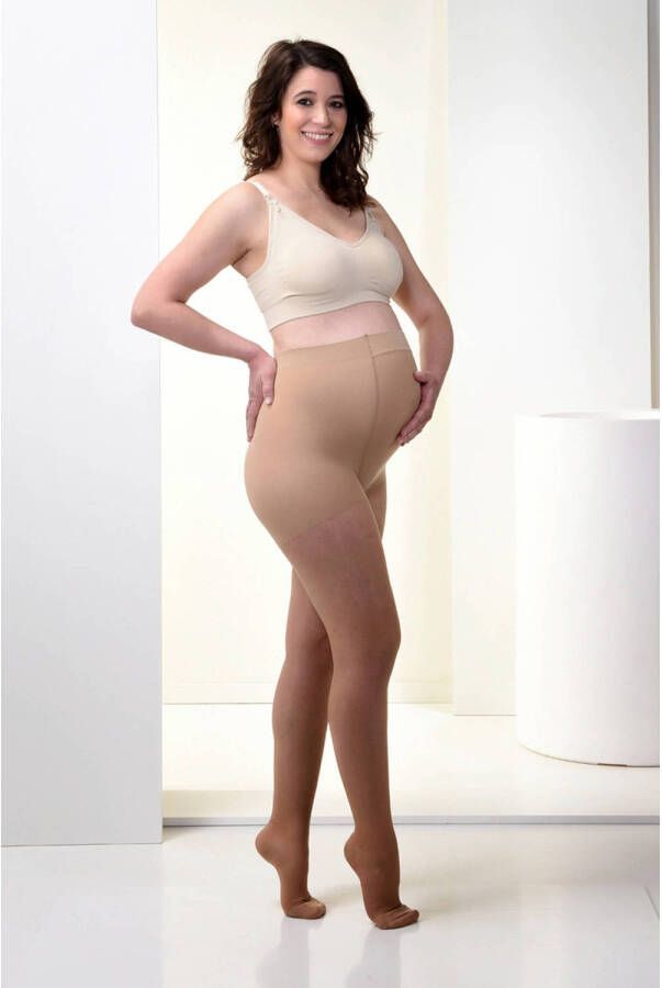 Mamsy ondersteunende zwangerschapspanty 70 denier beige Dames Polyamide XL