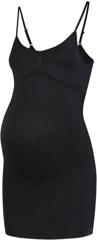Mamsy zwangerschapsonderjurk zwart Corrigerende jurk Dames Polyamide XL 2XL
