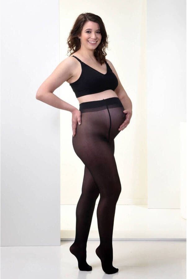 Mamsy zwangerschapspanty 20 denier zwart Dames Polyamide Effen XXL - Foto 2