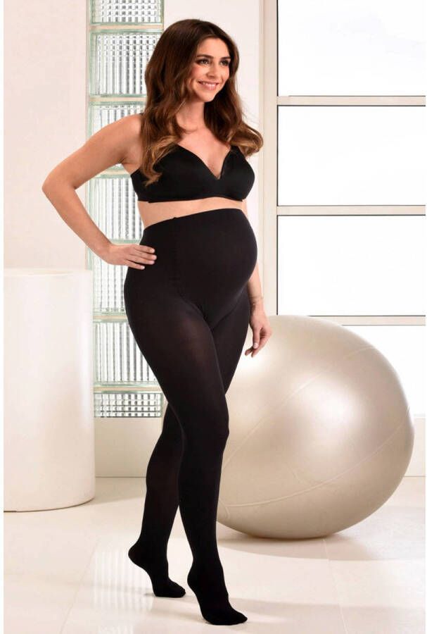 Mamsy zwangerschapspanty 60 denier zwart Dames Polyamide Effen XXL - Foto 2