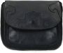 Manfield leren crossbody tas zwart - Thumbnail 1