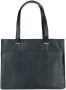 Manfield leren shopper zwart - Thumbnail 1