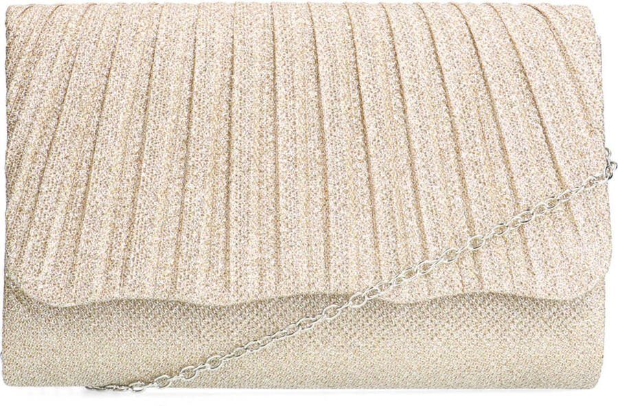 Manfield clutch goudkleurig