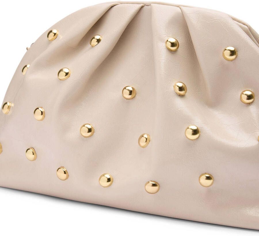 Manfield clutch met studs beige - Foto 3