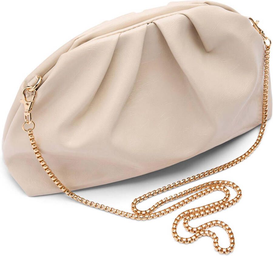 Manfield clutch met studs beige - Foto 2