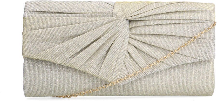 Manfield clutch zilverkleurig