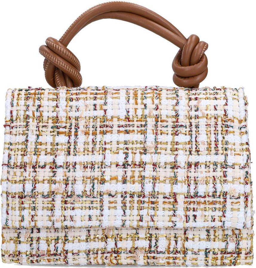 Manfield crossbody tas beige