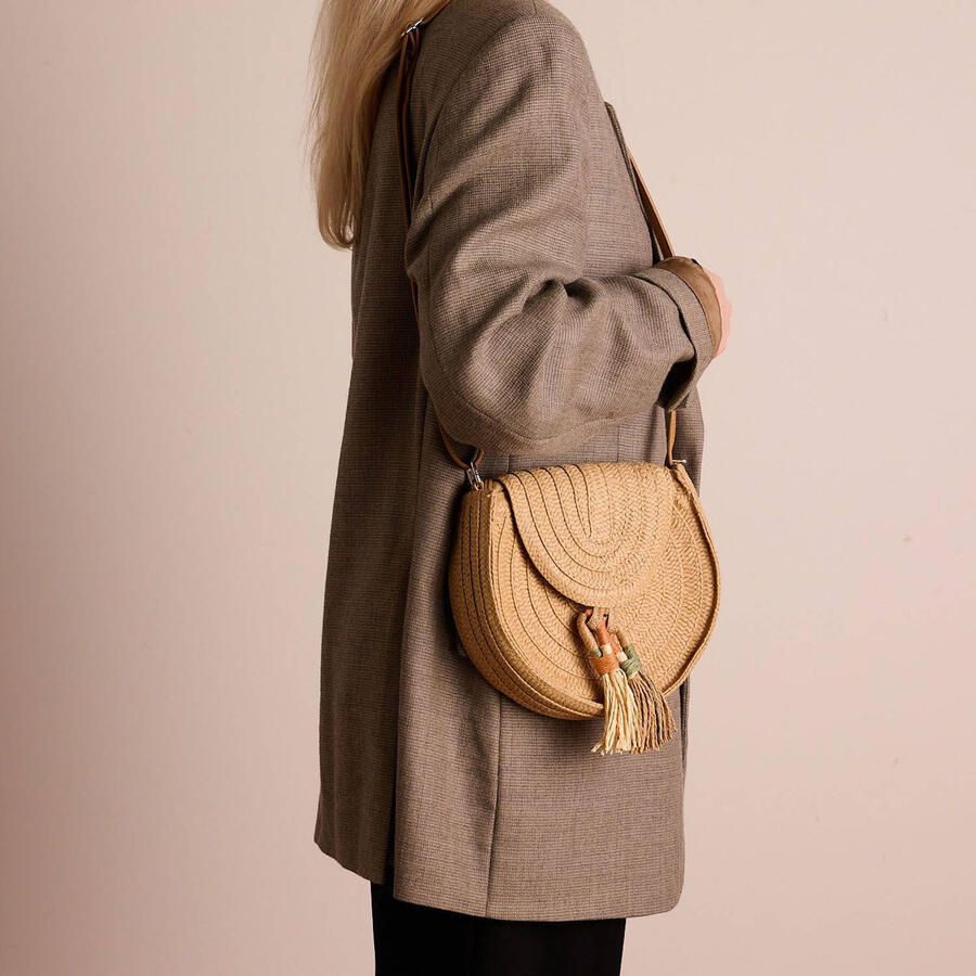 Manfield crossbody tas naturel - Foto 2