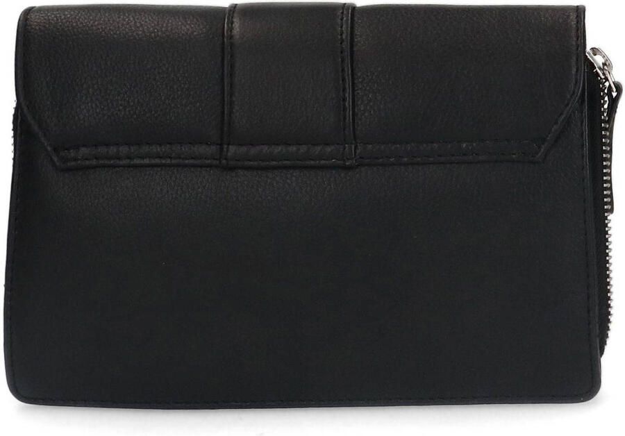 Manfield leren crossbody tas zwart - Foto 3