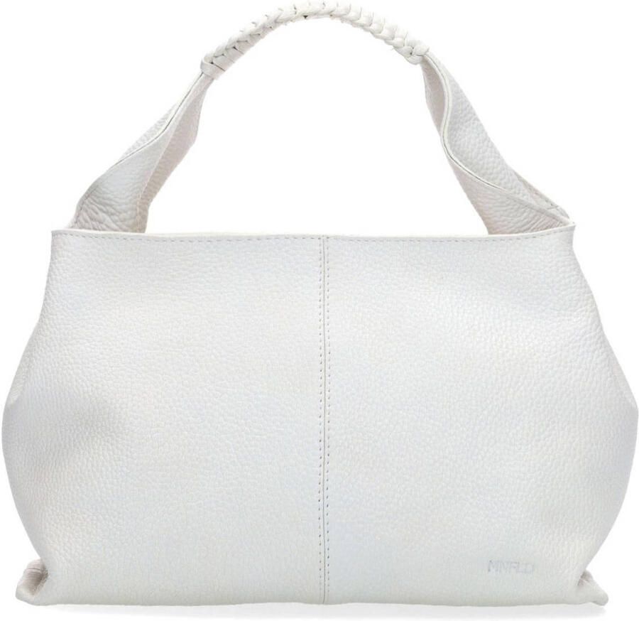 Manfield leren handtas wit